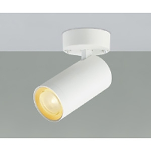 コイズミ照明 LEDシリンダースポットライト フランジタイプ 白熱球60W相当 中角配光 調光 電球色 マットファインホワイト AS51753