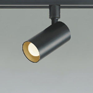 コイズミ照明 LEDシリンダースポットライト プラグタイプ 白熱球100W相当 散光配光 非調光 電球色 ランプ付 マットブラック AS51720