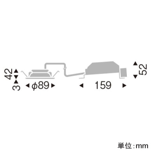 遠藤照明 LEDベースダウンライト 浅型 高気密SB形 1000TYPE FHT32W・白熱球100W相当 埋込穴φ75mm 拡散配光 調光調色 昼光色〜電球色 黒 LEDベースダウンライト 浅型 高気密SB形 1000TYPE FHT32W・白熱球100W相当 埋込穴φ75mm 拡散配光 調光調色 昼光色〜電球色 黒 EFD8705B 画像2