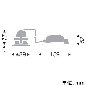 遠藤照明 LEDベースダウンライト 一般型 高気密SB形 400TYPE EFD13W・白熱球60W相当 埋込穴φ75mm 中角配光 調光調色 昼光色〜電球色 鏡面コーン・白枠 LEDベースダウンライト 一般型 高気密SB形 400TYPE EFD13W・白熱球60W相当 埋込穴φ75mm 中角配光 調光調色 昼光色〜電球色 鏡面コーン・白枠 EFD8964W 画像2