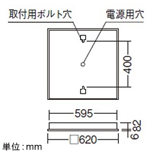 遠藤照明 LEDスクエアベースライト 埋込型 600シリーズ 11000lmタイプ FHP45W×3相当 調光調色 昼光色〜電球色 LEDスクエアベースライト 埋込型 600シリーズ 11000lmタイプ FHP45W×3相当 調光調色 昼光色〜電球色 EFK1028W 画像2