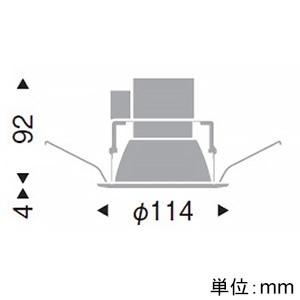 遠藤照明 LEDベースダウンライト 一般型 700TYPE FHT24W・白熱球80W〜60W相当 埋込穴φ100mm 拡散配光 非調光 ナチュラルホワイト(4000K) 鏡面コーン LEDベースダウンライト 一般型 700TYPE FHT24W・白熱球80W〜60W相当 埋込穴φ100mm 拡散配光 非調光 ナチュラルホワイト(4000K) 鏡面コーン ERD5662SA 画像2