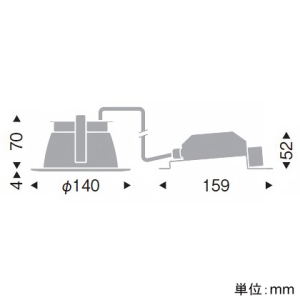 遠藤照明 LEDベースダウンライト 一般型 高気密SB形 1000TYPE FHT32W・白熱球100W相当 埋込穴φ125mm 拡散配光 調光 昼白色 白コーン LEDベースダウンライト 一般型 高気密SB形 1000TYPE FHT32W・白熱球100W相当 埋込穴φ125mm 拡散配光 調光 昼白色 白コーン EFD8993W 画像2