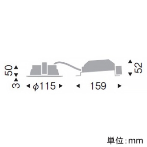 遠藤照明 LEDベースダウンライト 浅型 屋内・軒下兼用 高気密SB形 700TYPE FHT24W・白熱球80〜60W相当 埋込穴φ100mm 拡散配光 調光 温白色 黒 LEDベースダウンライト 浅型 屋内・軒下兼用 高気密SB形 700TYPE FHT24W・白熱球80〜60W相当 埋込穴φ100mm 拡散配光 調光 温白色 黒 EFD9079B 画像2