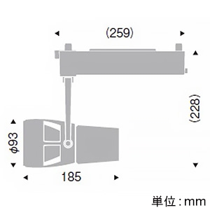 遠藤照明 LEDスポットライト プラグタイプ D300タイプ CDM-T70W相当 超広角配光 無線調光 ナチュラルホワイト(4200K) 白 LEDスポットライト プラグタイプ D300タイプ CDM-T70W相当 超広角配光 無線調光 ナチュラルホワイト(4200K) 白 EFS5378W 画像2