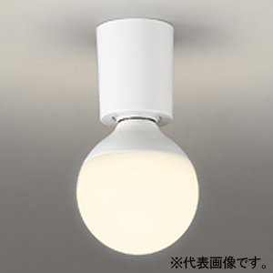 オーデリック LED小型シーリングライト 高演色LED 白熱灯器具60W相当 LED電球ボール球形 口金E26 昼白色 非調光タイプ 壁面・天井面・傾斜面取付兼用 OL013280NR