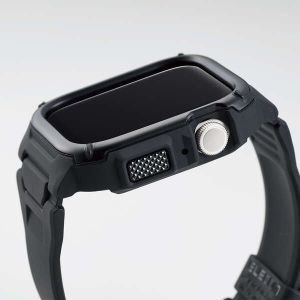 ELECOM 【生産完了品】Apple Watch45mm用ZEROSHOCK バンパーバンド一 Apple Watch45mm用ZEROSHOCK バンパーバンド一 AW-21ABBZEROBK 画像2