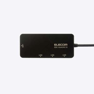 ELECOM USB-A 1Gbps有線LANアダプター[USBハブ付き] USB-A 1Gbps有線LANアダプター[USBハブ付き] EDC-GUA3H2-B 画像2