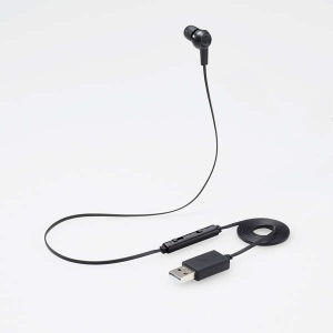ELECOM ヘッドセット 有線 USB-A マイク ミュートスイッチ付 ヘッドセット 有線 USB-A マイク ミュートスイッチ付 HS-EP18UBK