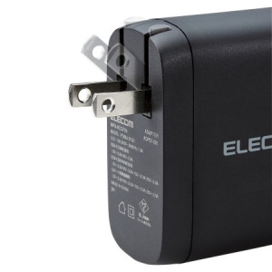 ELECOM USB Power DeliveryAC充電器(68W C×2) USB Power DeliveryAC充電器(68W C×2) MPA-ACCP24BK 画像3