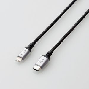 ELECOM USB C-Lightningケーブル/高耐久/0.7m/ブラック MPA-CLS07BK