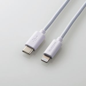 ELECOM USB C-Lightningケーブル/スタンダード/0.5m/ホワイト USB C-Lightningケーブル/スタンダード/0.5m/ホワイト MPA-CL05WH