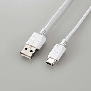 ELECOM 極細USB Type-Cケーブル MPA-ACX20WH2