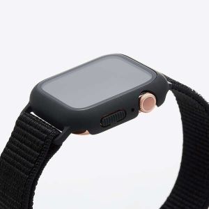 ELECOM Apple Watch44mm用フルカバーケース ファブリックバンド Apple Watch44mm用フルカバーケース ファブリックバンド AW-20MBCFBBK 画像3