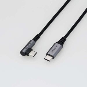 ELECOM USB2.0ケーブル(認証品、C-C、L型コネクタ) USB2.0ケーブル(認証品、C-C、L型コネクタ) MPA-CCL20NBK
