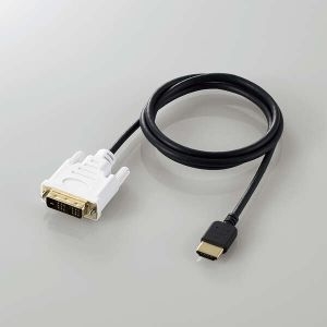ELECOM HDMI-DVI変換ケーブル(スリム) HDMI-DVI変換ケーブル(スリム) DH-HTDS10BK 画像2