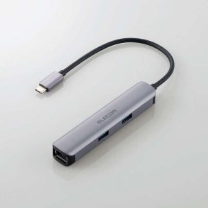 ELECOM USB Type-C(TM)ドッきングステーション/アルミモデル USB Type-C(TM)ドッきングステーション/アルミモデル DST-C17SV
