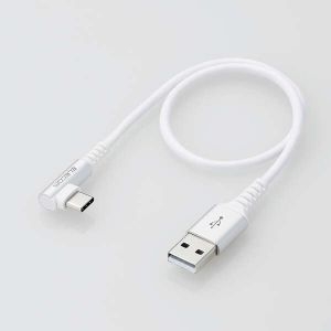 ELECOM USB2.0ケーブル(認証品、A-C、L型コネクタ) USB2.0ケーブル(認証品、A-C、L型コネクタ) MPA-ACL03NWH 画像2