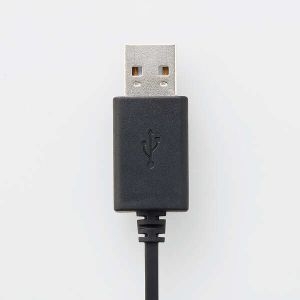 ELECOM ヘッドセット 有線 USB-A マイク ミュートスイッチ付 ヘッドセット 有線 USB-A マイク ミュートスイッチ付 HS-EP20UBK 画像3