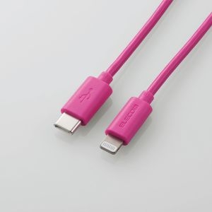 ELECOM USB C-Lightningケーブル/スタンダード/1.0m/ピンク USB C-Lightningケーブル/スタンダード/1.0m/ピンク MPA-CL10PN