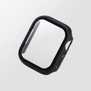 ELECOM 【生産完了品】Apple Watch41mm用フルカバーケース プレミアムガラス セラ AW-21BFCGCBK