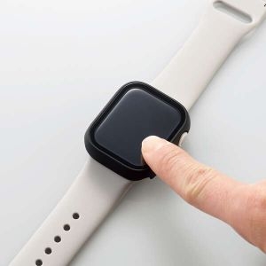 ELECOM 【生産完了品】Apple Watch41mm用フルカバーケース プレミアムガラス セラ Apple Watch41mm用フルカバーケース プレミアムガラス セラ AW-21BFCGCBK 画像3