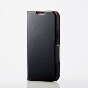 ELECOM 【生産完了品】iPhone 13 mini ソフトレザーケース 薄型 磁石付 iPhone 13 mini ソフトレザーケース 薄型 磁石付 PM-A21APLFUBK