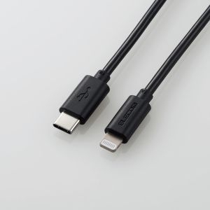 ELECOM USB C-Lightningケーブル/スタンダード/2.0m/ブラック USB C-Lightningケーブル/スタンダード/2.0m/ブラック MPA-CL20BK