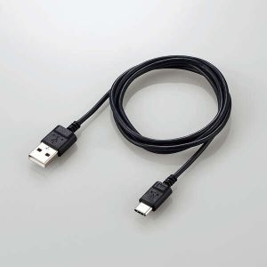 ELECOM 極細USB Type-Cケーブル 極細USB Type-Cケーブル MPA-ACX10BK 画像2