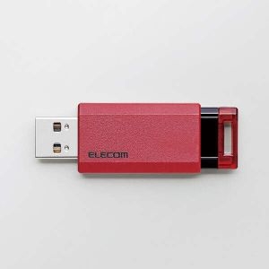 ELECOM USB3.1(Gen1)対応 ノック式USBメモリ USB3.1(Gen1)対応 ノック式USBメモリ MF-PKU3128GRD 画像3