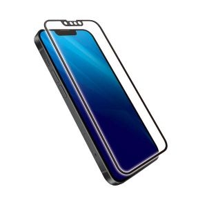 ELECOM iPhone13/13Proガラスフィルム フレーム付ブルーライトカット PM-A21BFLGFBL