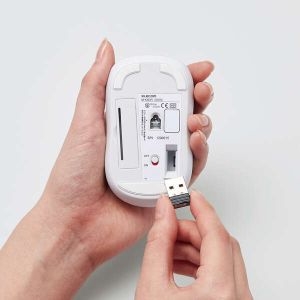 ELECOM 【生産完了品】簡易包装 無線IRマウス(Sサイズ・ホワイト) 簡易包装 無線IRマウス(Sサイズ・ホワイト) M-K5DRKWH/RS 画像5