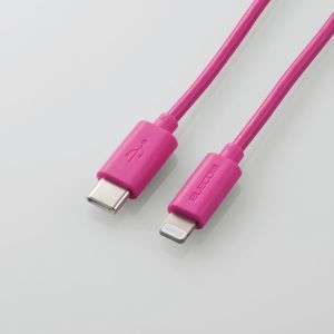 ELECOM USB C-Lightningケーブル/スタンダード/0.5m/ピンク USB C-Lightningケーブル/スタンダード/0.5m/ピンク MPA-CL05PN