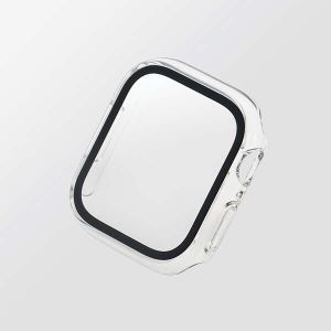 ELECOM Apple Watch41mm用フルカバーケース プレミアムガラス AW-21BFCGMCR
