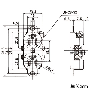 パナソニック 【受注生産品】輸出機器用コンセント 埋込ダブルコンセント 接地2P・20A・125V 黒 【受注生産品】輸出機器用コンセント 埋込ダブルコンセント 接地2P・20A・125V 黒 WCF62120B 画像2