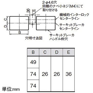 パナソニック ###【受注取り寄せ品】機械的インターロック(MI) サーキットブレーカBC型・BS型・BM型 オプション 【受注取り寄せ品】機械的インターロック(MI) サーキットブレーカBC型・BS型・BM型 オプション BB60401K 画像2