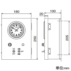 パナソニック 【販売終了】【受注生産品】親時計駆動型交流式塔時計用調針器 50Hz/60Hz共用 【受注生産品】親時計駆動型交流式塔時計用調針器 50Hz/60Hz共用 TA41249C 画像2