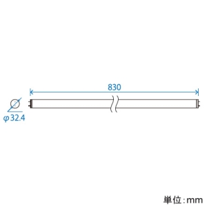 ニッケンハードウエア 直管型LED蛍光灯 《ViewLampTube2》 内照看板用 32W形 ファサード用 片面発光300° 電源内蔵 昼光色 口金G13 直管型LED蛍光灯 《ViewLampTube2》 内照看板用 32W形 ファサード用 片面発光300° 電源内蔵 昼光色 口金G13 VLT2-KA32WG/6K 画像2