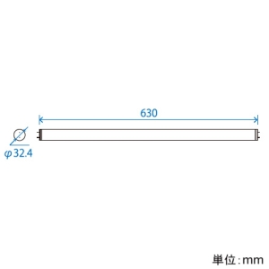 ニッケンハードウエア 直管型LED蛍光灯 《ViewLampTube2》 内照看板用 30W形 ファサード用 片面発光300° 電源内蔵 電球色 口金G13 直管型LED蛍光灯 《ViewLampTube2》 内照看板用 30W形 ファサード用 片面発光300° 電源内蔵 電球色 口金G13 VLT2-KA30WG/3K 画像2