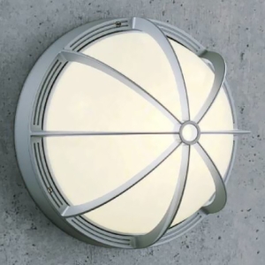 遠藤照明 LEDブラケットライト 防湿・防雨形 Disk100 白熱球60W形相当 GX53-1a口金 ランプ別売 壁面・天井面取付兼用 シルバーメタリック ERB6075S