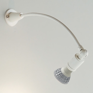遠藤照明 LEDブラケットライト 110Vφ50省電力ダイクロハロゲン球50W形40W×1相当 調光対応 E11口金 ランプ別売 灯体可動形 白 ERB6330W