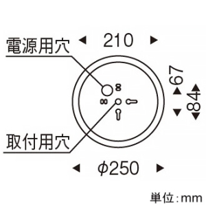 遠藤照明 LEDペンダントライト フレンジタイプ 非調光 電球色 巾φ1000mm LEDペンダントライト フレンジタイプ 非調光 電球色 巾φ1000mm ERP7464KB 画像2