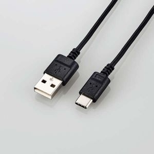 ELECOM 極細USB Type-Cケーブル MPA-ACX15BK