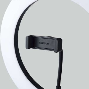 ELECOM LEDリングライト(26cm/ミニ三脚付き) LEDリングライト(26cm/ミニ三脚付き) DE-L03BK 画像4