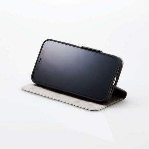 ELECOM iPhone 13 ソフトレザーケース 薄型 磁石付 iPhone 13 ソフトレザーケース 薄型 磁石付 PM-A21BPLFUCB 画像3