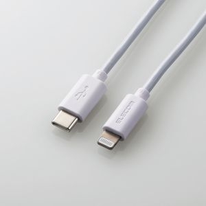 ELECOM USB C-Lightningケーブル/スタンダード/1.0m/ホワイト USB C-Lightningケーブル/スタンダード/1.0m/ホワイト MPA-CL10WH