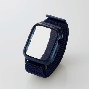 ELECOM Apple Watch45mm用フルカバーケース ファブリックバンド Apple Watch45mm用フルカバーケース ファブリックバンド AW-21ABCFBNV