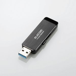 ELECOM 【受注生産品】USB3.0ハードウェア暗号化USBメモリ MF-ENU3A64GBK