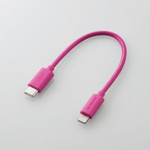 ELECOM USB C-Lightningケーブル/スタンダード/0.1m/ピンク USB C-Lightningケーブル/スタンダード/0.1m/ピンク MPA-CL01PN