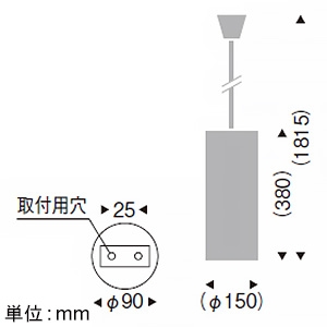 遠藤照明 LEDペンダントライト 引掛シーリングタイプ 白熱球60W形×1相当 調光対応 E26口金 ランプ別売 LEDペンダントライト 引掛シーリングタイプ 白熱球60W形×1相当 調光対応 E26口金 ランプ別売 ERP7208WB 画像2